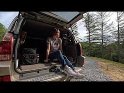 Car camping ALONE in high elevations to escape everyday life/relaxing