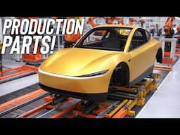 1ST CyberCab Production Parts SPOTTED!