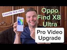 🎬 Oppo Find X8 Ultra – New Pro Video Mode Added!