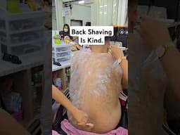 DO YOU NEED THIS TOO? w/@socialsamy#backshave #shaving #asmr #ladybarber #hairy #hair #bodyshave