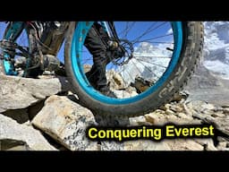 ✅STUCK on a ROCK😱PANIC! Lex WENT CRAZY🚴‍♀️Fear of heights⚡️Everest on ELECTRIC BIKES⚡️PART 4