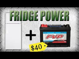 Running a Refrigerator on a Cheap 12V Battery - Ultimate DIY Budget Guide for Preppers!