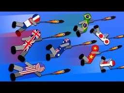 Rocket Long Jump Stickman Race - Watch Time Cup April - 60 Countries