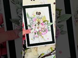 Elegant Card Idea You’ll Want to Try! 💖 Featuring Prima Serene Petals #cardmaking #artandcraft #diy