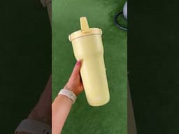 Butter yellow tumbler 🤭✨#butteryellow #workout #fitness