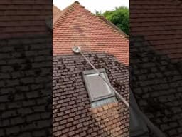 What Colour Are These Roof Tiles Once They’re Cleaned?! #satisfying #roofcleaning #transformation