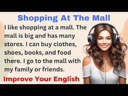 Shopping At The Mall | Improve your English | Everyday Speaking | Level 1 - Shadowing Method