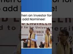 when an investor forget to add Nominee