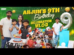 ARJUN 9th BIRTHDAY CELEBRATION vlog | Kids theme birthday party ideas | Special Decor & Photoshoot