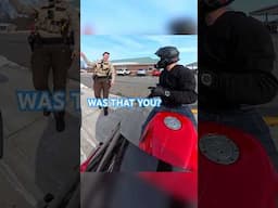 Cool female cop asks biker if he was speeding 🚔 (via theseus.rr/ig)
