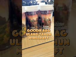 Tumbler Minecraft goodie bag ulang tahun