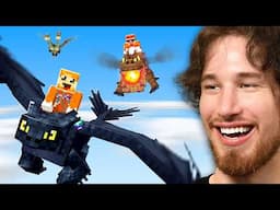 Minecraft Manhunt But You Can TRAIN DRAGONS!