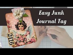 🎀 Junk Journal Tag | Junk Journal & Scrapbooking Ephemera Tutorial 🎀