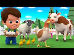 Baby Finds Eggs! 🥚🐥 Cute Farm Animals and Funny Chicks for Kids | Children Nursery Rhymes