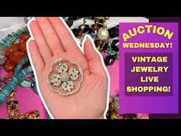 Vintage Jewelry Auction From Estate Sale & Thrift Videos!