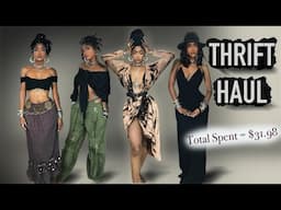 Thrift Haul for the Earthy Black Girl Aesthetic 🌿 | How to Slay Sustainable Fashion