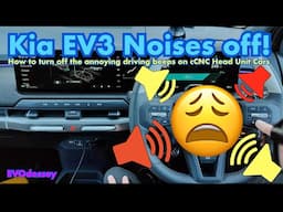 Kia EV3 Noises Off! - How to turn off the annoying driving beeps on cCNC Head Unit Vehicles