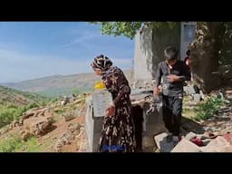 Picking grass and selling it to pay for a nomadic boy's school expenses