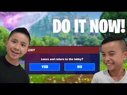 Little Brother CONTROLS My Fortnite Game  CKN Gaming