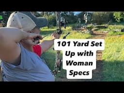 101 Yard Archery Shot with Woman Specs