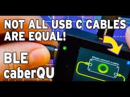 New BLE CaberQU USBC Tester box opening, first looks testing.  Not all USBs are created equal!