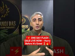 "⚡️ ONE DAY FLASH SALE LIVE NOW – Hurry Before It’s Gone! ⏳🔥"#drmanojdasjaipur #drmanojdas