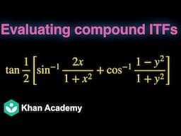 Evaluating compound ITFs (Hinglish)|  Inverse Trigonometric Functions | Grade 12| Math| Khan Academy