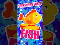 🐟 THE FISH! 🌈🐣 Colorful Surprise Eggs! ✨ #titounis #fish #surpriseeggs #songsforkids #seaanimals