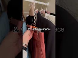 Is your wardrobe always messy? Watch this. #wardrobegoals #wardrobetransformation #smallcloset