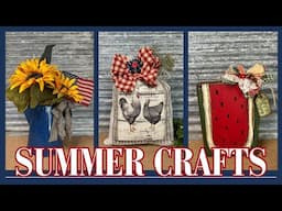 Thrift Flip ~ Printing On Fabric ~ Wood Scraps ~ Summer Crafts
