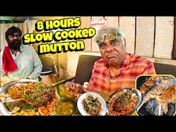 Best Smoky Mutton Raan I Had In Maharashtra🤤 | 8 Hours Slow Cooked Mutton🤯 🔥