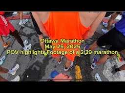 OTTAWA MARATHON 2025 - POV RACE FOOTAGE // 2:39 marathon