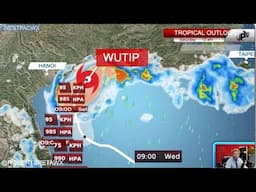 Tropical Storm Wutip nearing China and a new tropical low near Luzon, westpacwx update