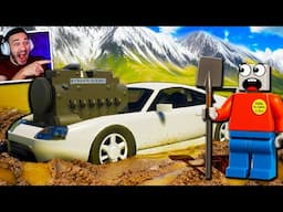 ENCONTRAMOS CARROS com SUPER MOTORES ENTERRADOS no BRICK RIGS
