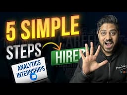 No Experience? No LinkedIn? No Problem. Get That Analytics Internship