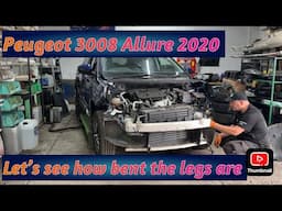 PEUGEOT 3008 ALLURE 2020 CAT S FROM COPART PART 2  LETS SEE HOW BENT THE LEGS REALLY ARE ????