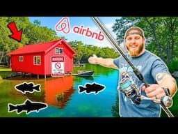 This HIDDEN Airbnb Had SECRET Ponds Full of BIG Fish!! (Local Tackle Shop)