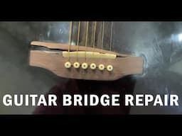 Fix a Lifting Bridge on Acoustic Guitar |  Guitar repair in delhi