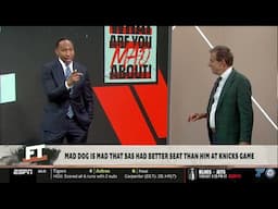 FIRST TAKE | Mad Dog is mad that Stephen A. Smith had better seat than him at New York Knicks Game