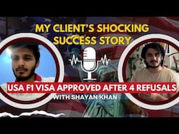 Unbelievable USA F1 Visa Succes Story 4 Time Refused from USA Then i helped him F1 Visa Approved 🇺🇸✅