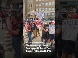 Thousands gather for ‘No Kings’ protests in the Dallas-Fort Worth area.