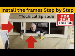 EP 434 Step by Step camper window frame and window install. Technical episode vintage camper rebuild