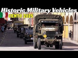 Historic Military Vehicles Parade at Cento (FE) by HMV Italia - June 2, 2025 - Jeep, Dodge, Trucks
