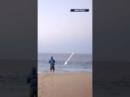 This fish BLEWUP RIGHT at the beach! #surffishing #fishing #shorts