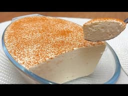 Das beste hausgemachte Dessert in 5 Minuten, das auf der Zunge zergeht! Kein Backen oder Gelatine!