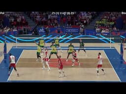 Volleyball Brazil - Poland Amazing FULL Match