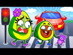 Avocado Baby How to Cross the Street Safely?🚦🚗 + More Road Safety Tips & Penny Stories 🥑 #baby #song