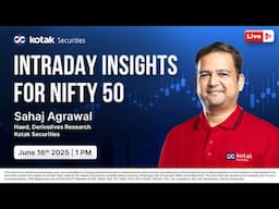 🔴 Live Intraday Trading Today | Nifty 50 | Derivatives Trading | 16th June