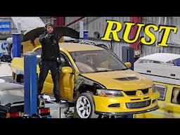 Restoring The Super Rusty Evo 8  - More Rust