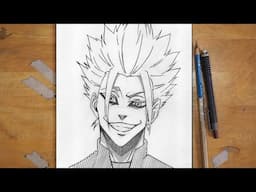 How to Draw Shidou Ryusei – Blue Lock’s Wild Striker | Step by Step Tutorial